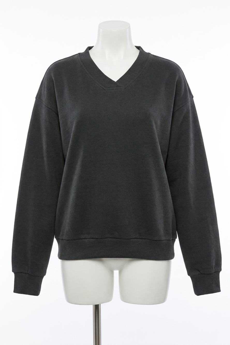 NEW BLUIVY ashley v-neck sweater in ash